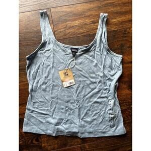 NWT - Patagonia Women’s MEDIUM Trail Harbor Tank - Light Plume Grey - MSRP $39
